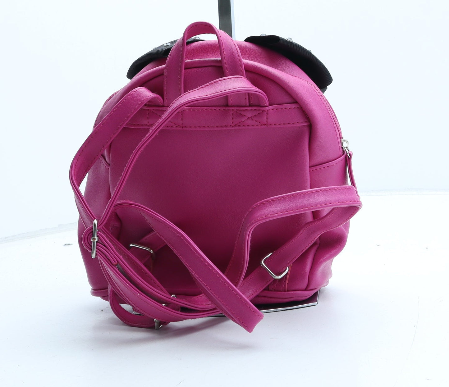 Primark Girls Pink Polyurethane Backpack Size Small Zip - Jojo Siwa