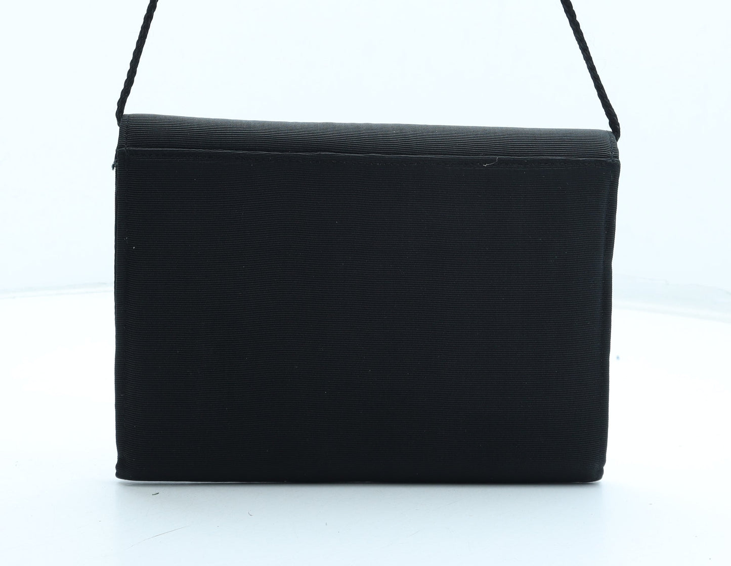 Preworn Womens Black Polyester Clutch Size Small