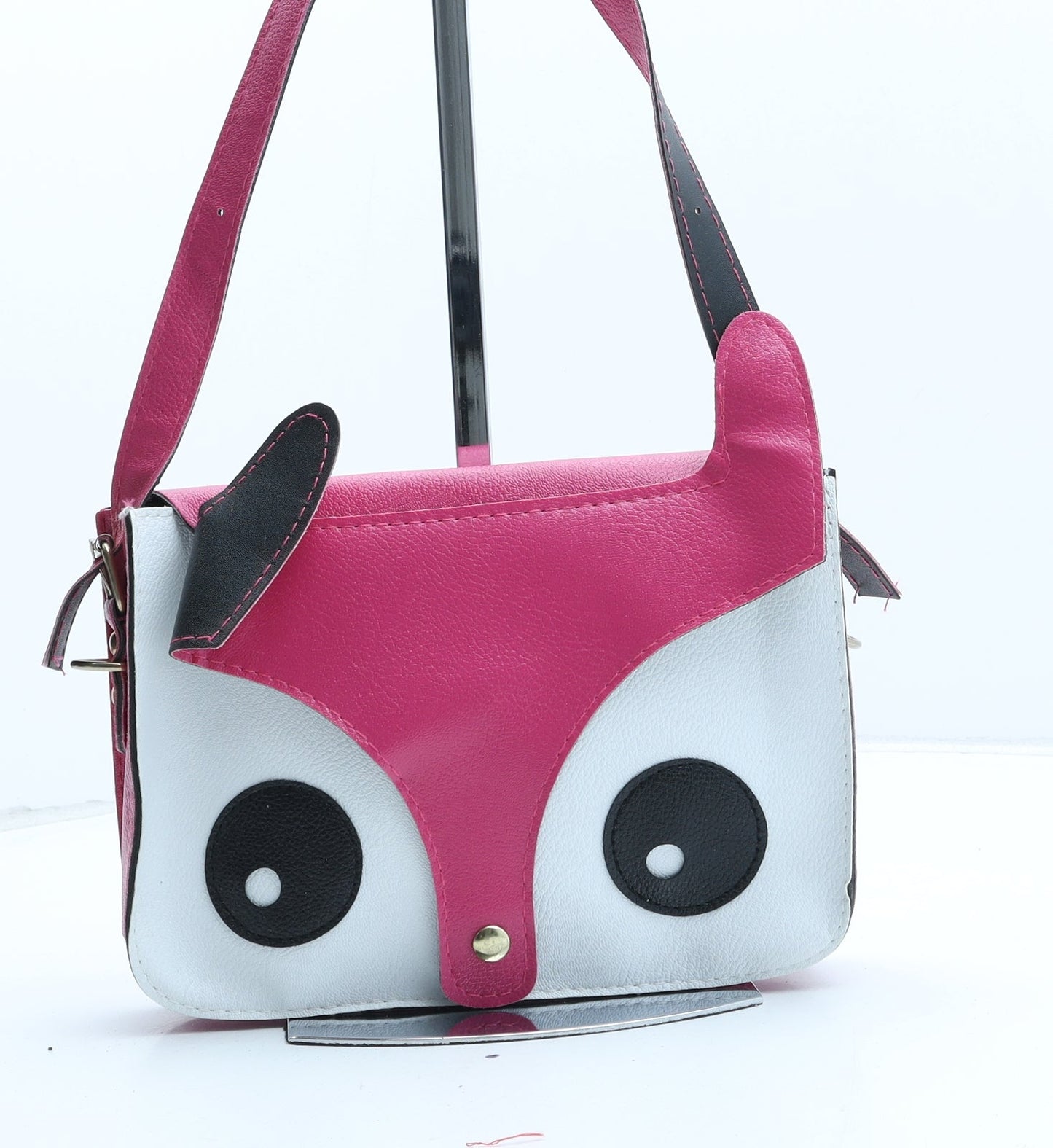 Primark Girls Pink Polyurethane Crossbody Size Small Magnetic - Owl Detail