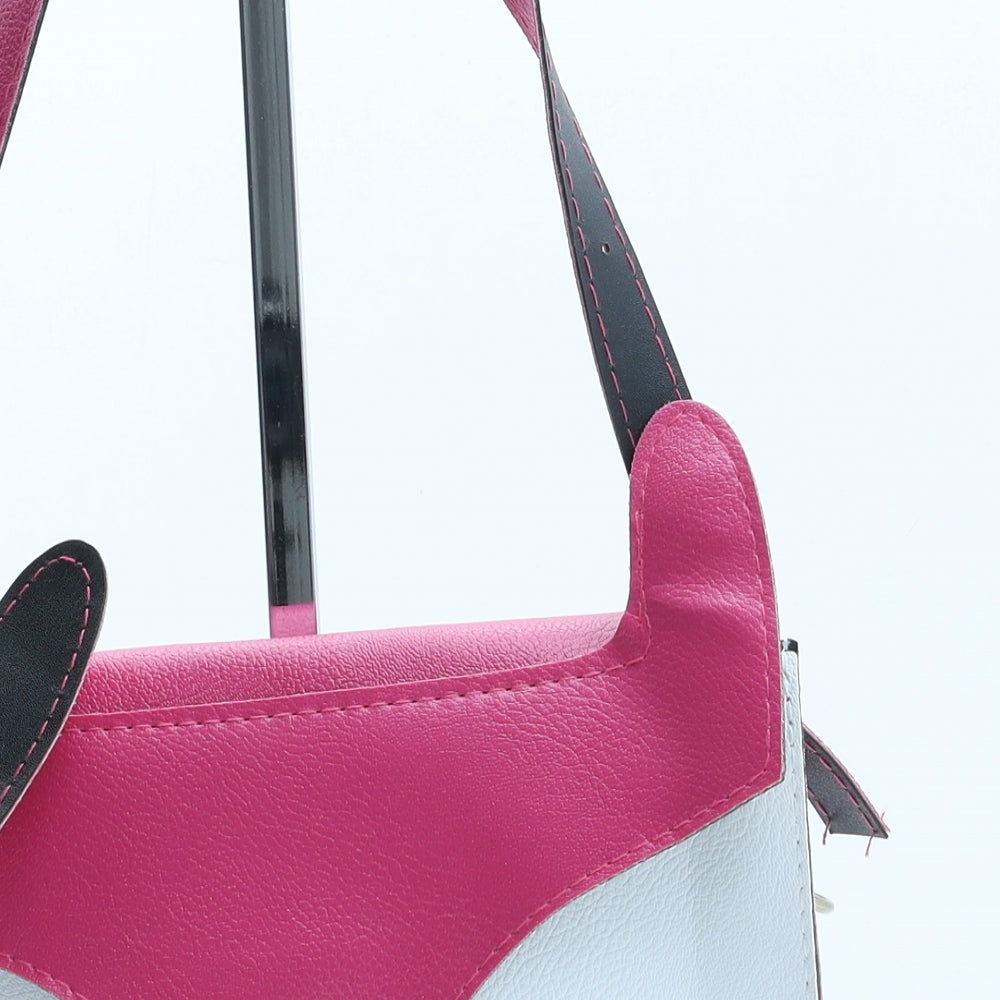 Primark Girls Pink Polyurethane Crossbody Size Small Magnetic - Owl Detail