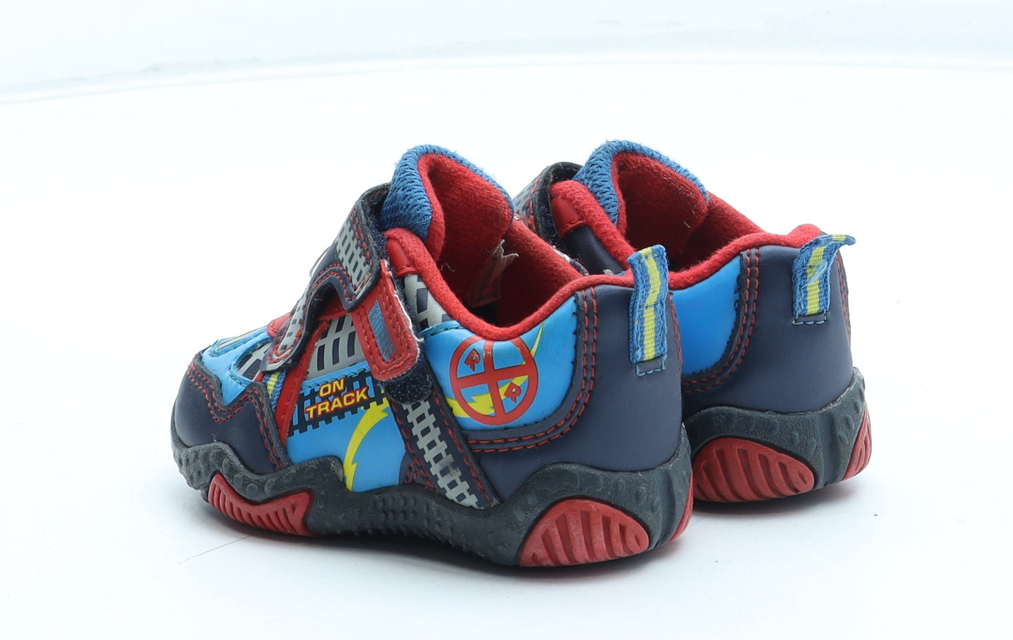 Preworn Boys Multicoloured Geometric Polyester Trainer UK 4 - Thomas The Tank Engine