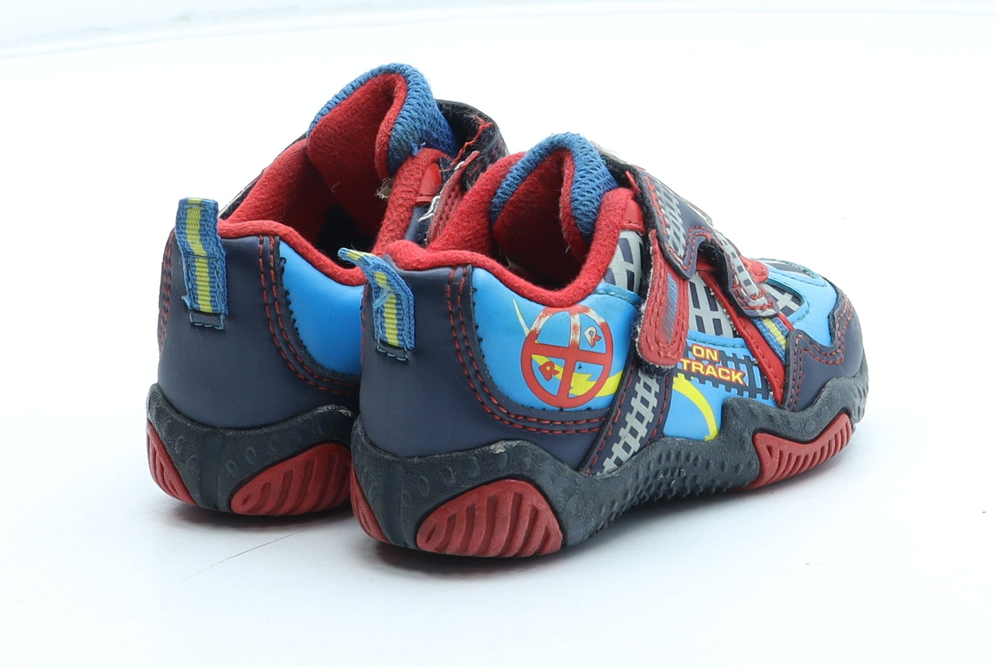 Preworn Boys Multicoloured Geometric Polyester Trainer UK 4 - Thomas The Tank Engine