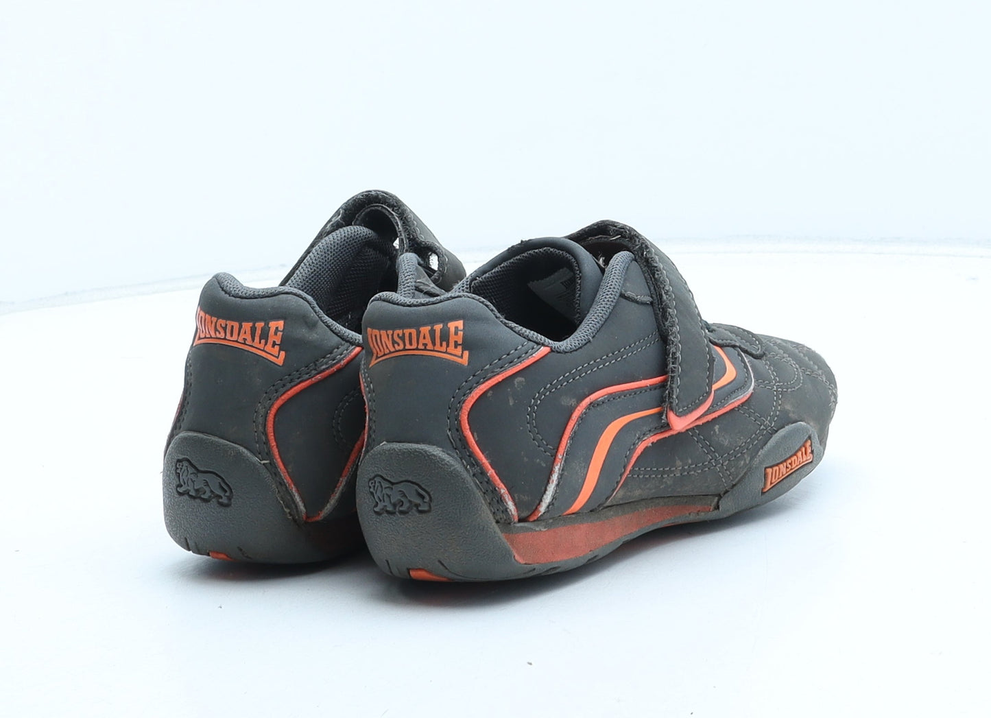 Lonsdale Boys Black Synthetic Trainer UK 13