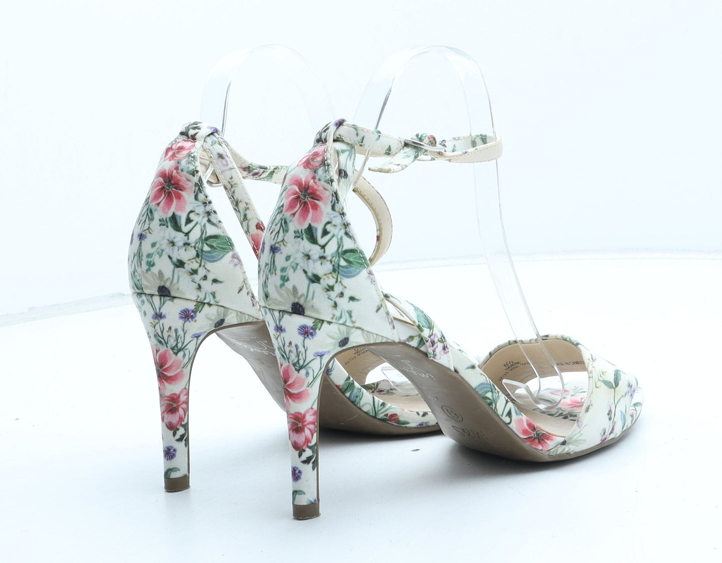 Marks and Spencer Womens Multicoloured Floral Synthetic Strappy Heel UK