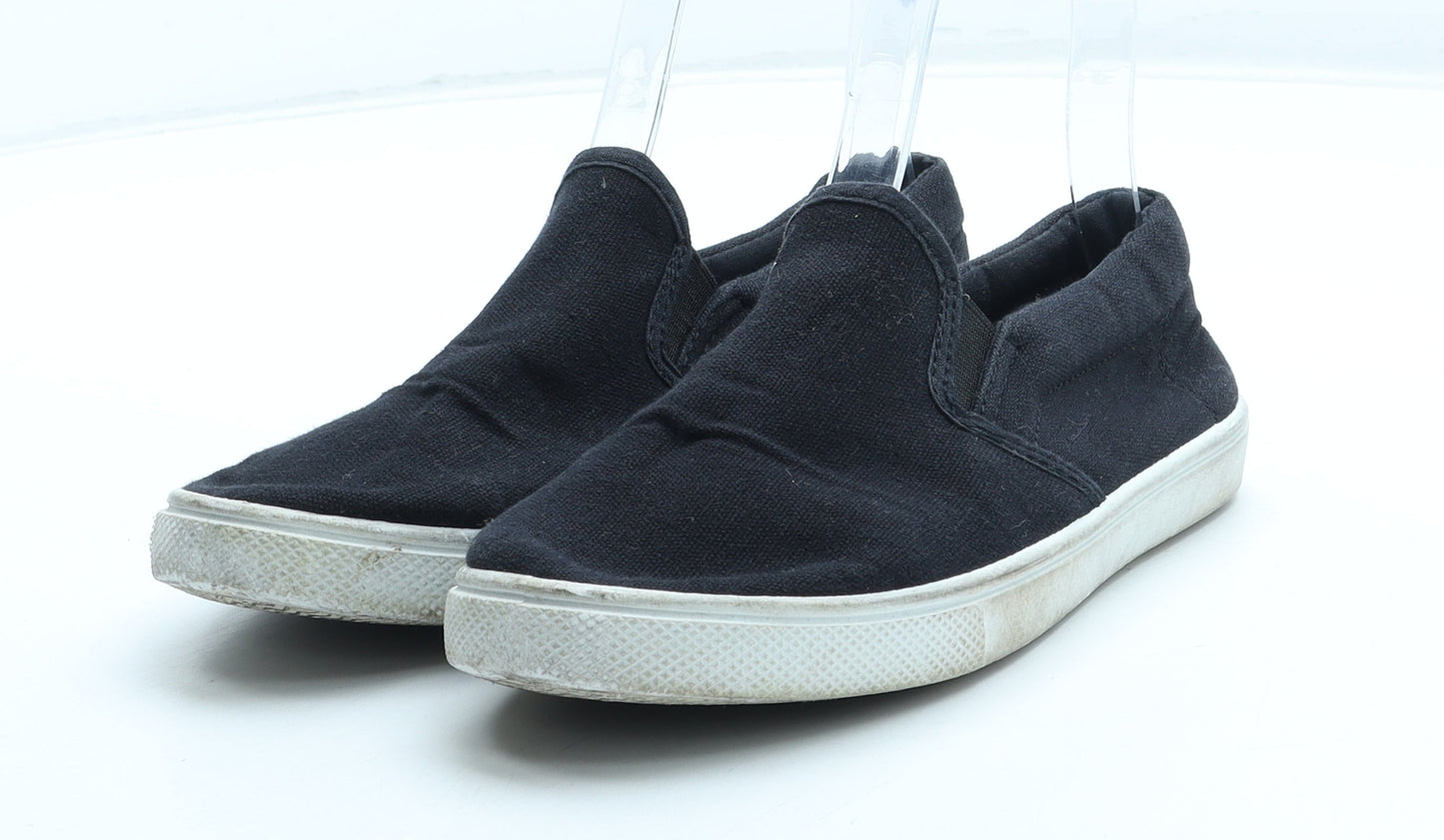 Primark Boys Black Polyester Slip On Casual UK 1