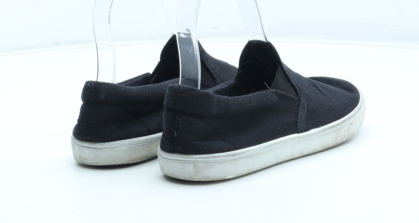 Primark Boys Black Polyester Slip On Casual UK 1