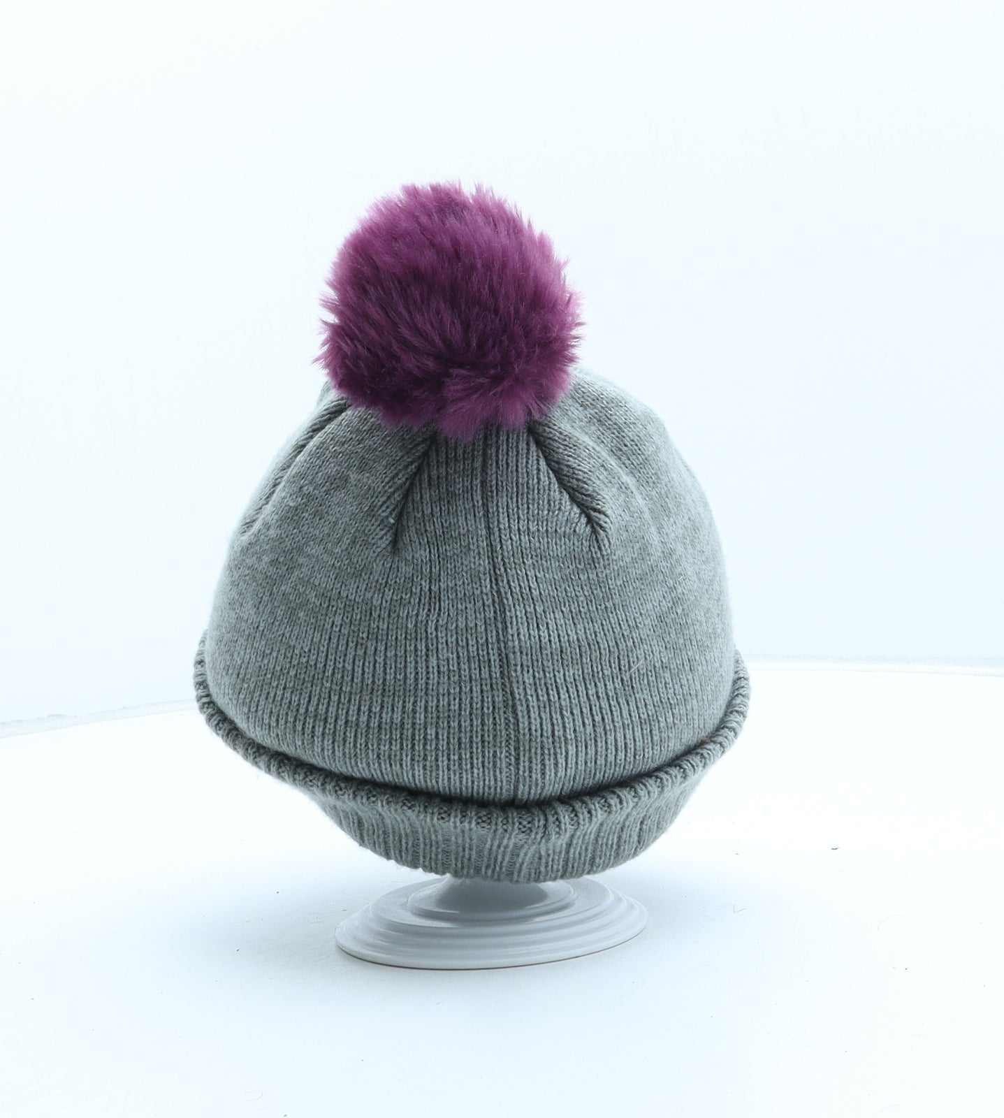 George Girls Grey Acrylic Bobble Hat One Size - My Little Pony