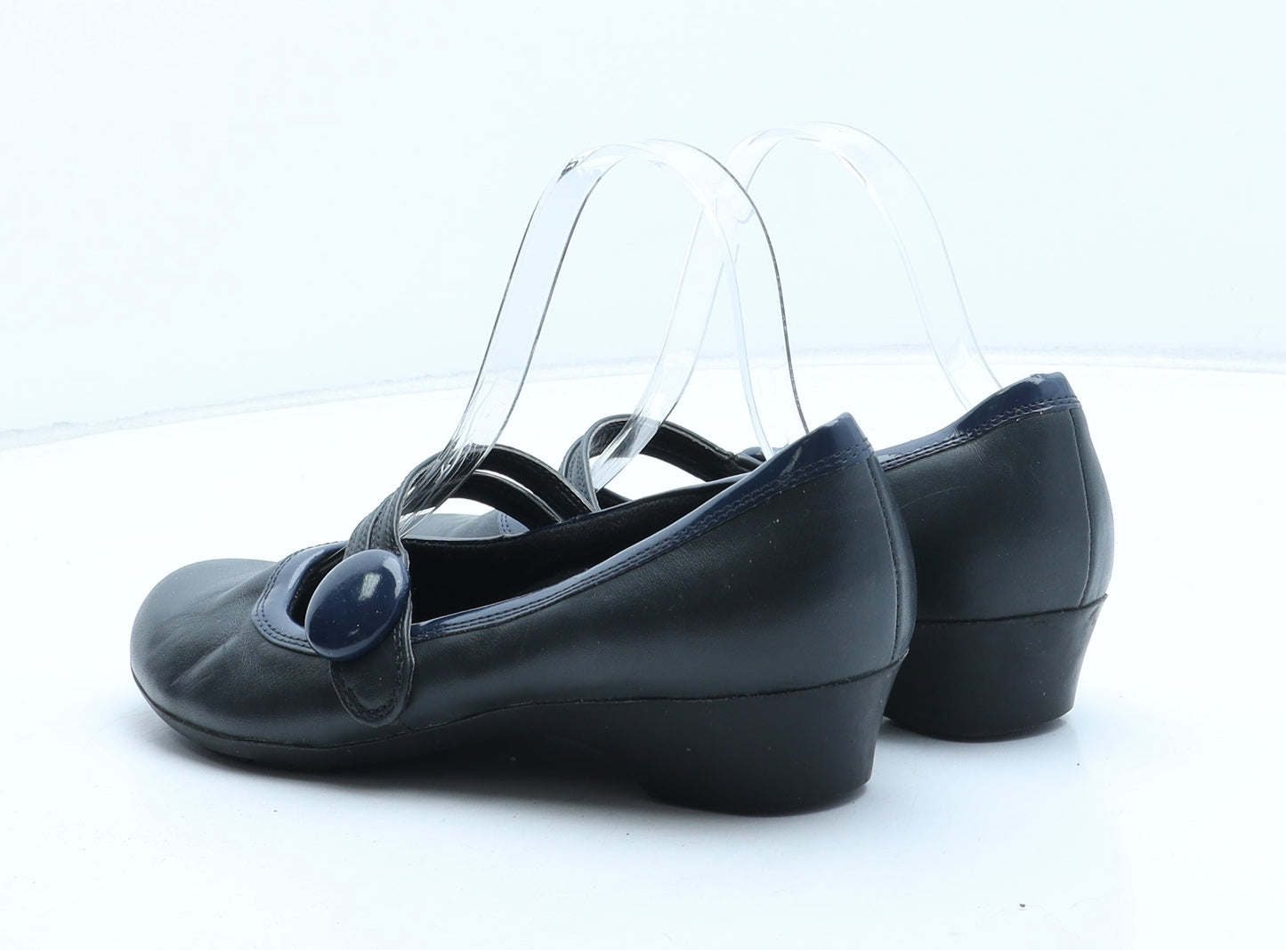 Preworn Womens Blue Synthetic Court Heel UK