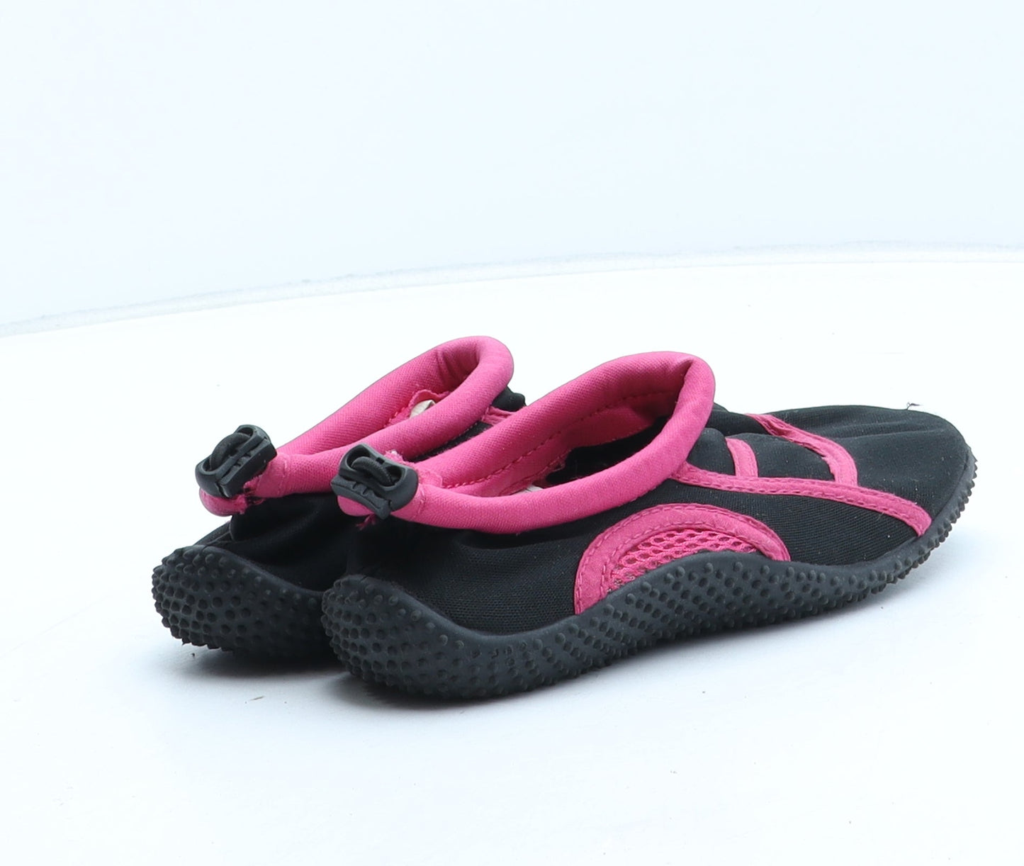 Preworn Girls Black Synthetic Slip On Casual UK 13 - Aqua Shoes
