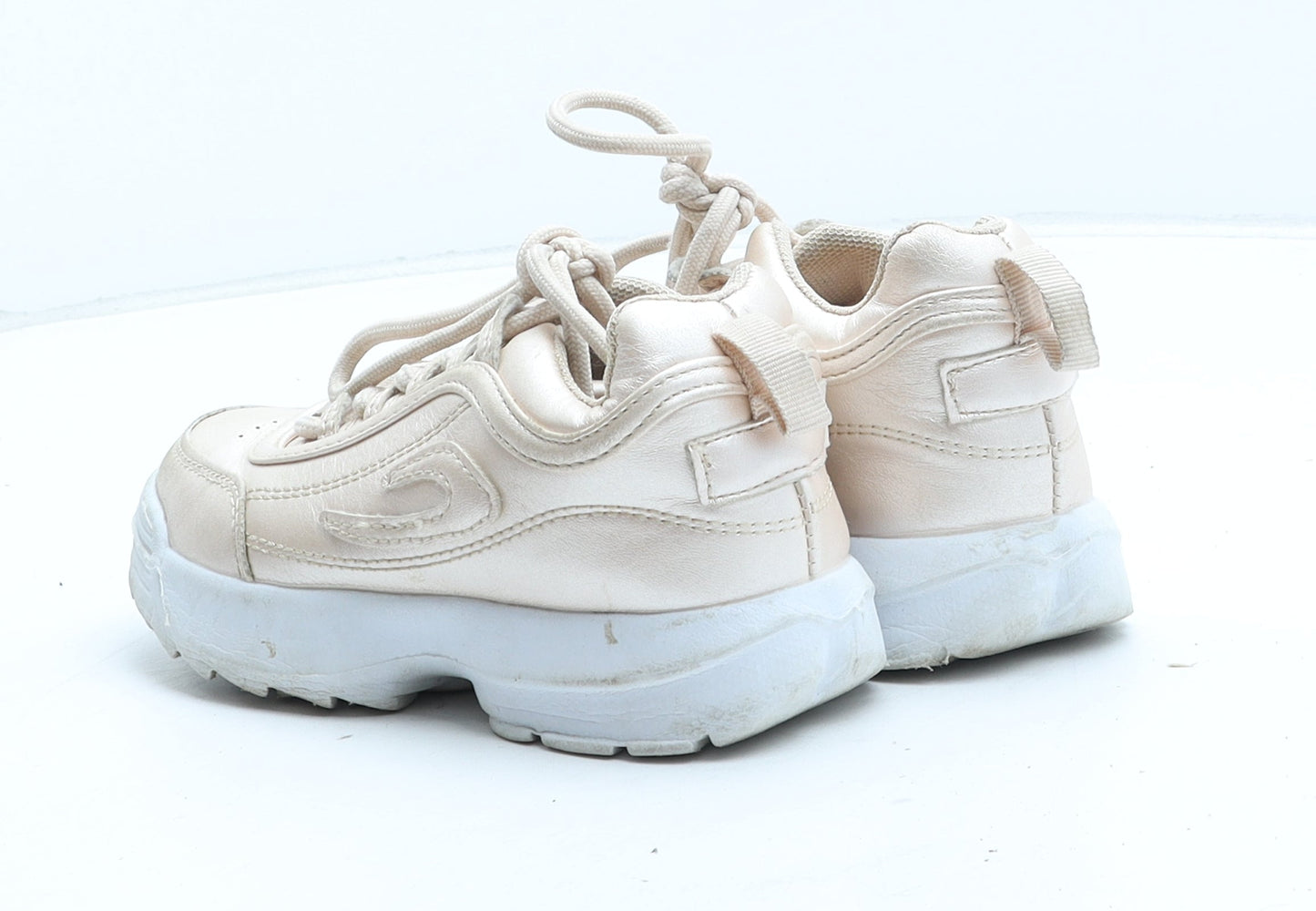 PEP&CO Girls Pink Synthetic Trainer UK 10