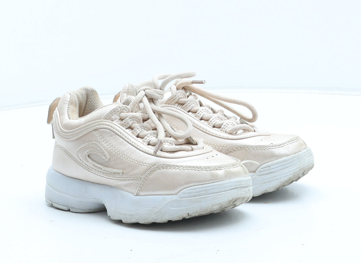 PEP&CO Girls Pink Synthetic Trainer UK 10