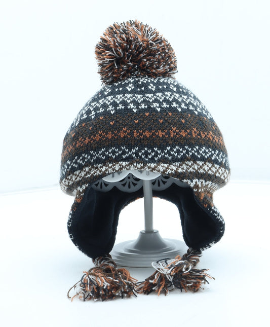 Preworn Boys Multicoloured Fair Isle Acrylic Winter Hat Size S