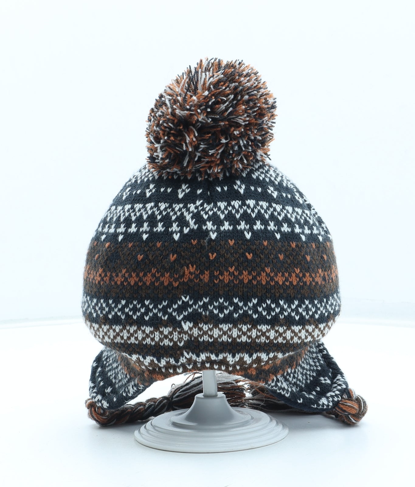 Preworn Boys Multicoloured Fair Isle Acrylic Winter Hat Size S