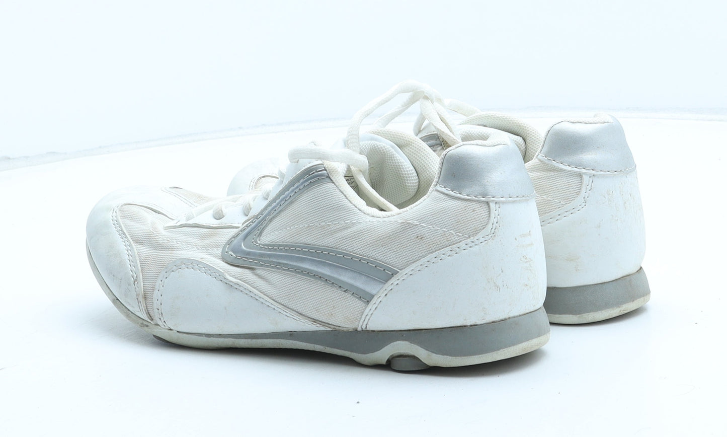 F&F Womens White Synthetic Trainer UK