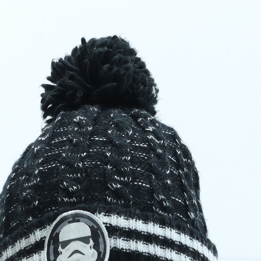 George Boys Black Acrylic Bobble Hat One Size - Star Wars Stormtrooper