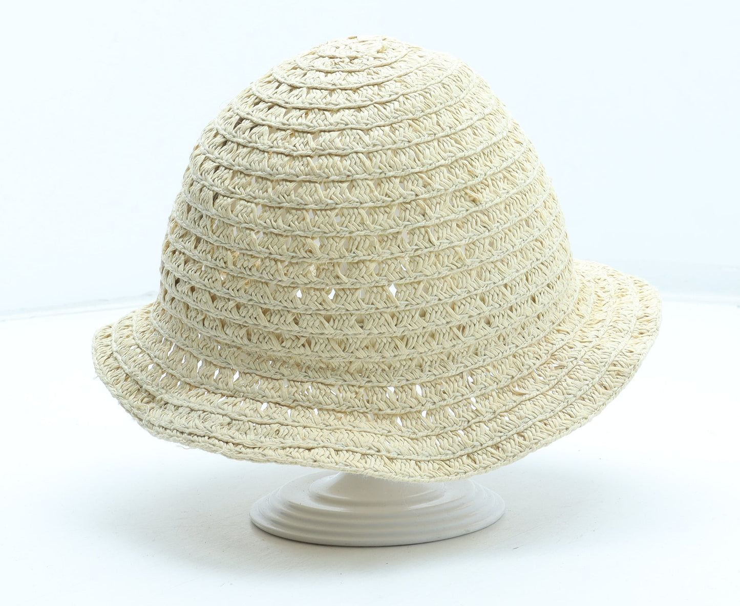 Primark Girls Beige Straw Sun Hat Size S - Size 12-24 months