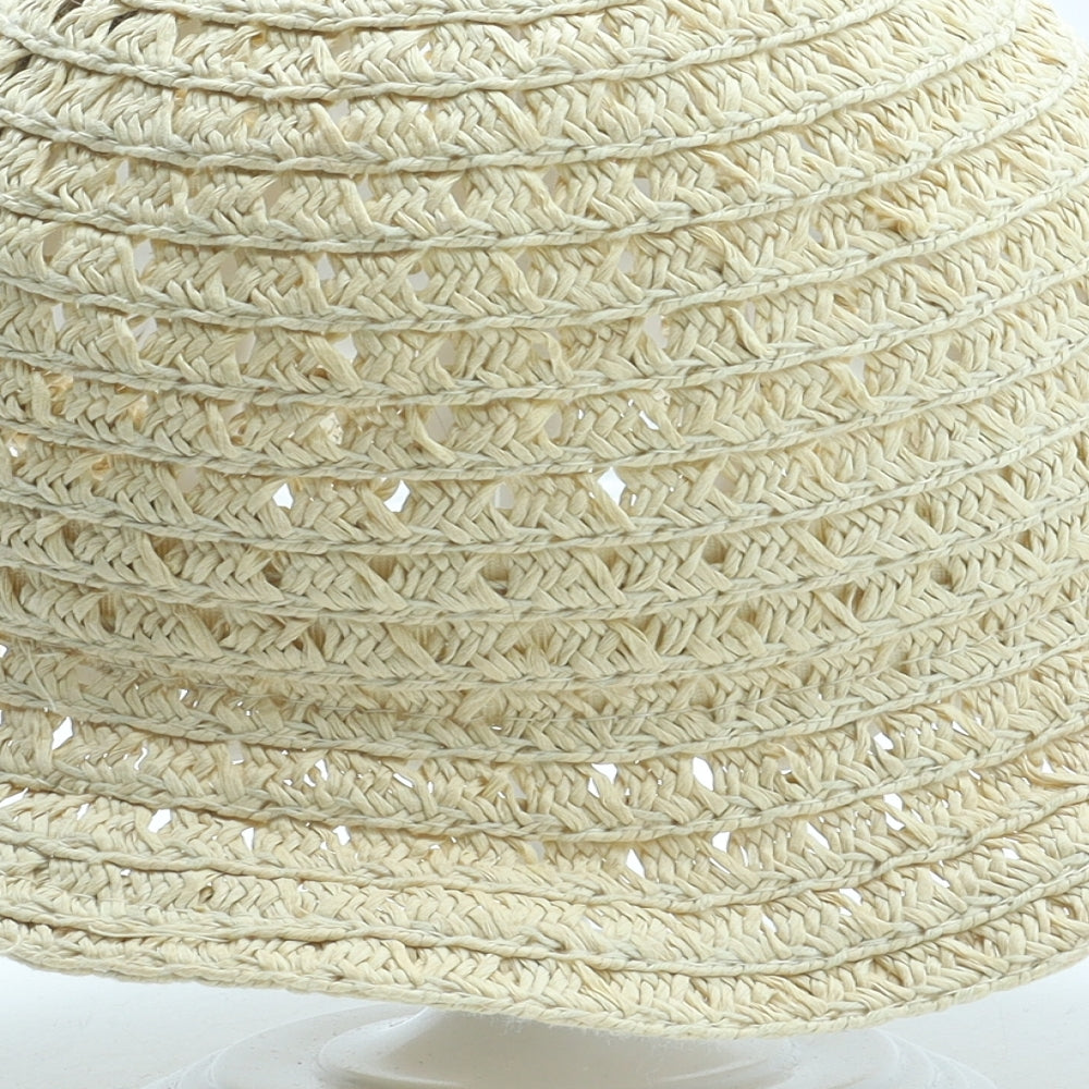 Primark Girls Beige Straw Sun Hat Size S - Size 12-24 months