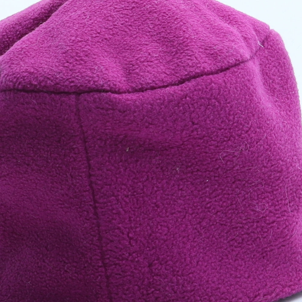 Preworn Womens Purple Polyester Beanie One Size