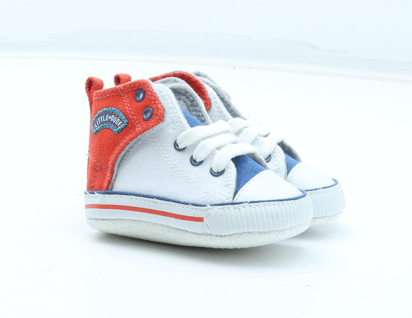 F&F Boys Multicoloured Polyester Sneaker Trainer UK 0-6 Months