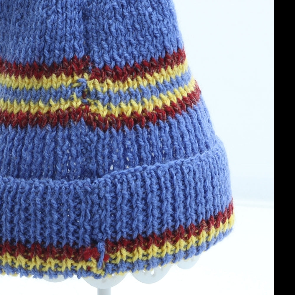 Preworn Boys Multicoloured Colourblock Acrylic Beanie One Size
