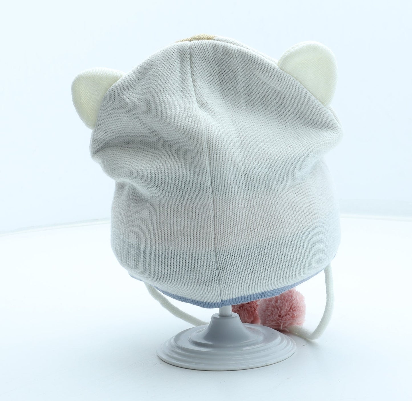 Preworn Girls Multicoloured Acrylic Beanie One Size - Bear