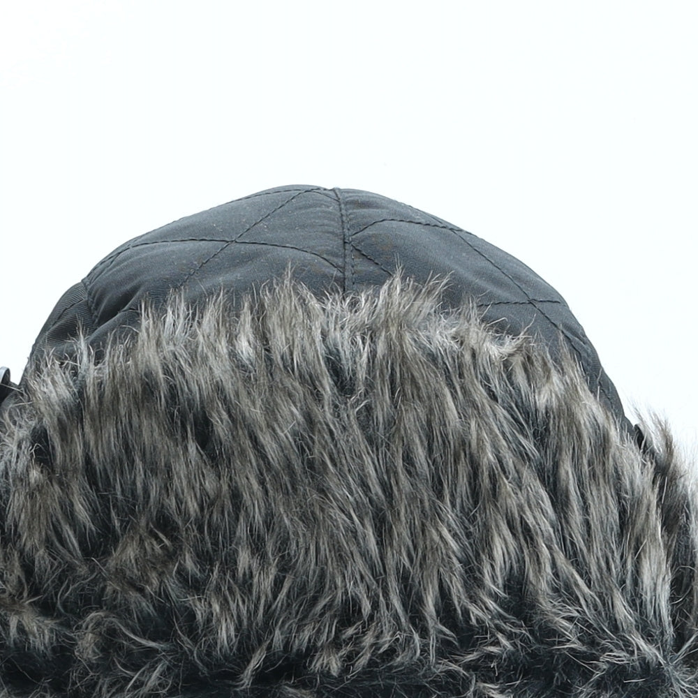 George Womens Black Nylon Winter Hat Size S