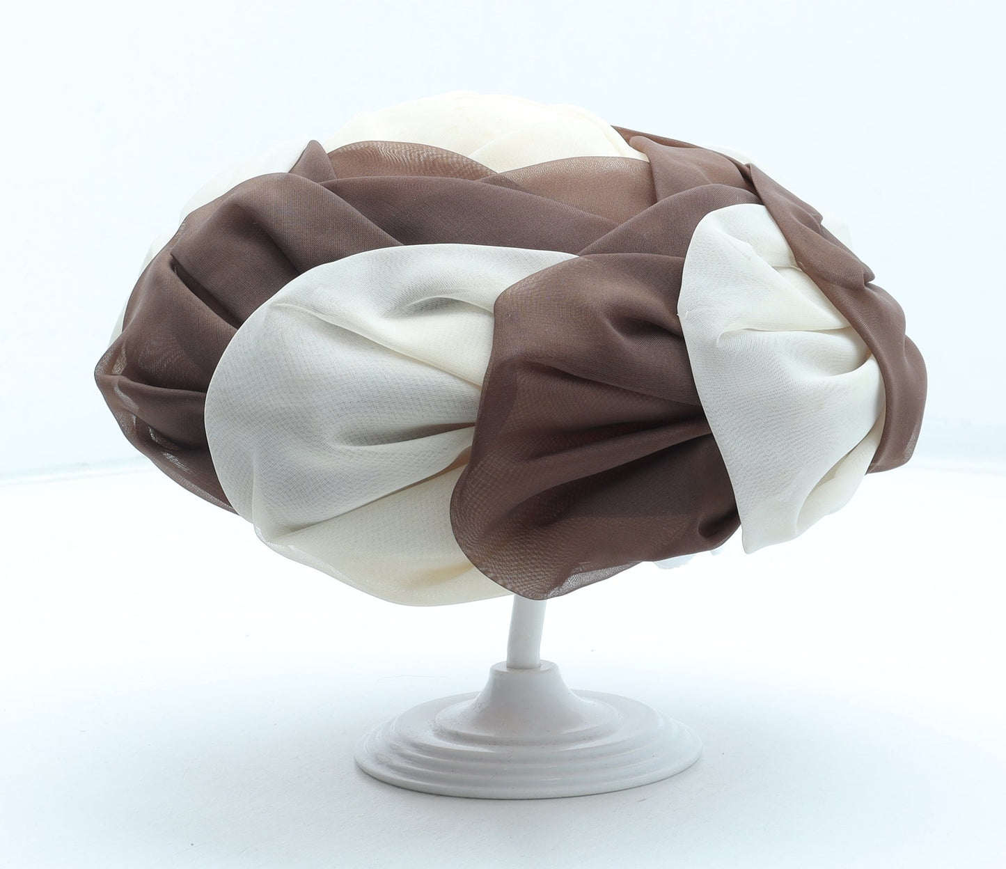 Preworn Womens Brown Geometric Nylon Headpiece/Fascinator One Size