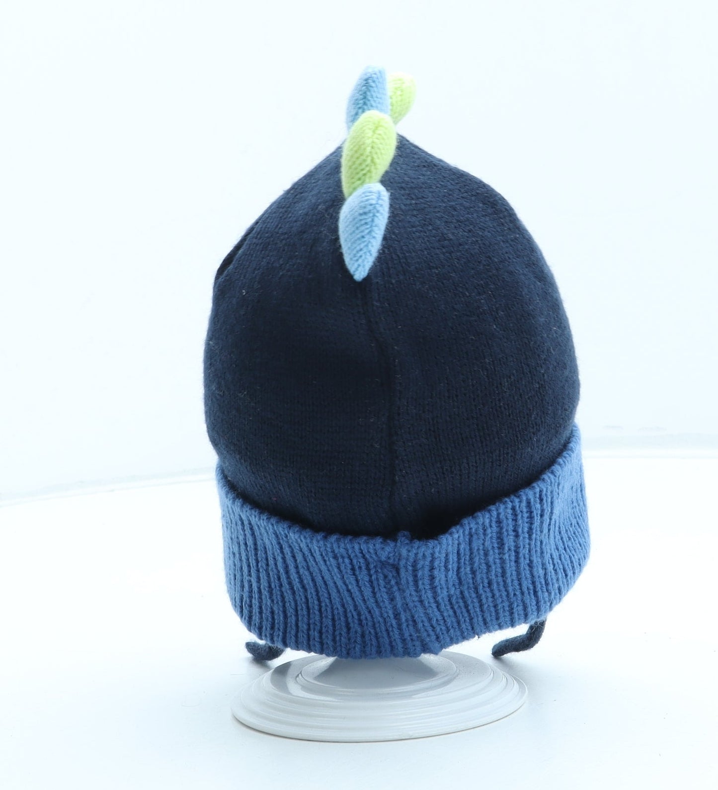 Primark Boys Blue Acrylic Winter Hat Size S - Shark