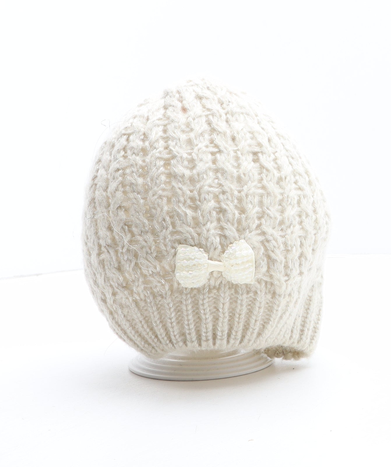 Atmosphere Womens Beige Acrylic Winter Hat One Size