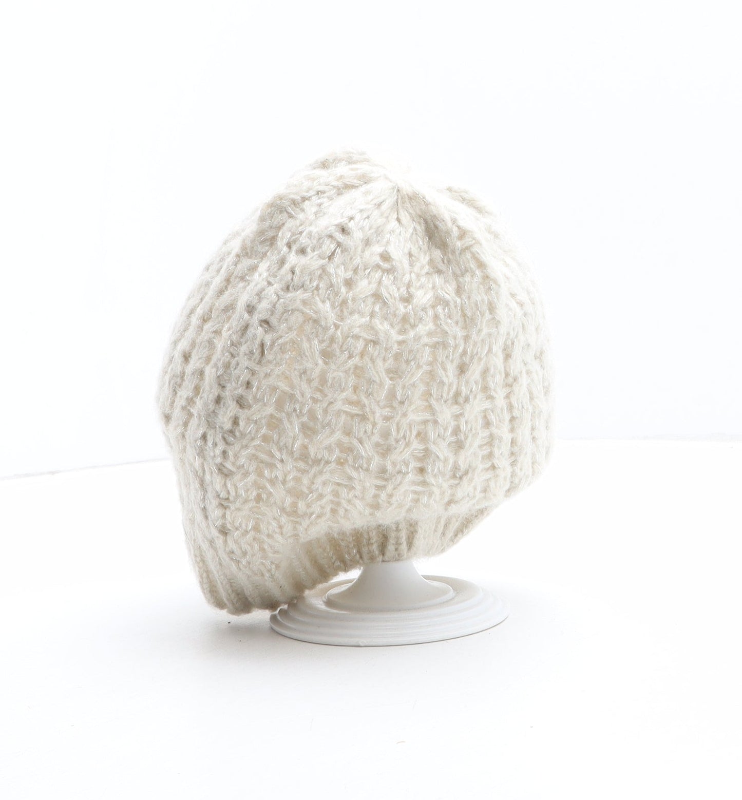 Atmosphere Womens Beige Acrylic Winter Hat One Size
