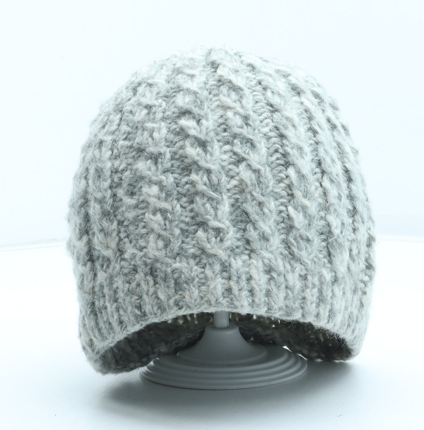 Preworn Womens Beige Acrylic Winter Hat One Size