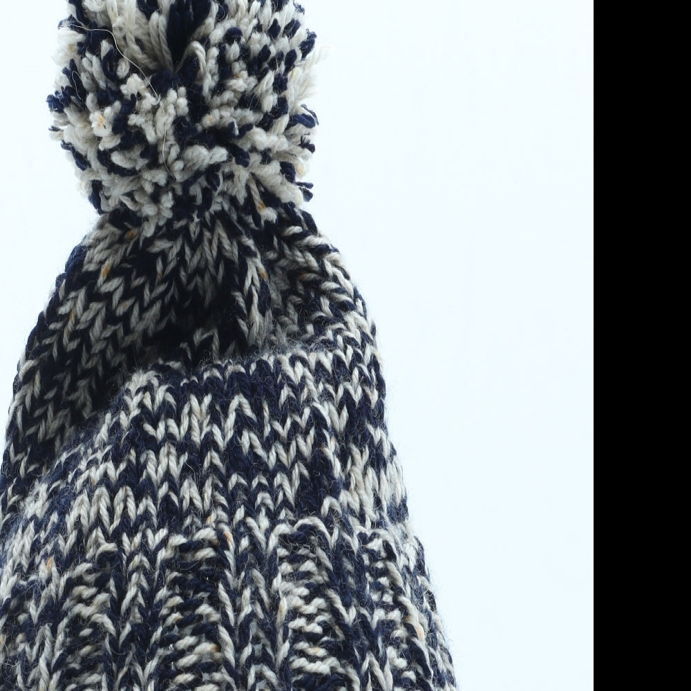 Preworn Boys Blue Acrylic Winter Hat One Size - Bobble Hat