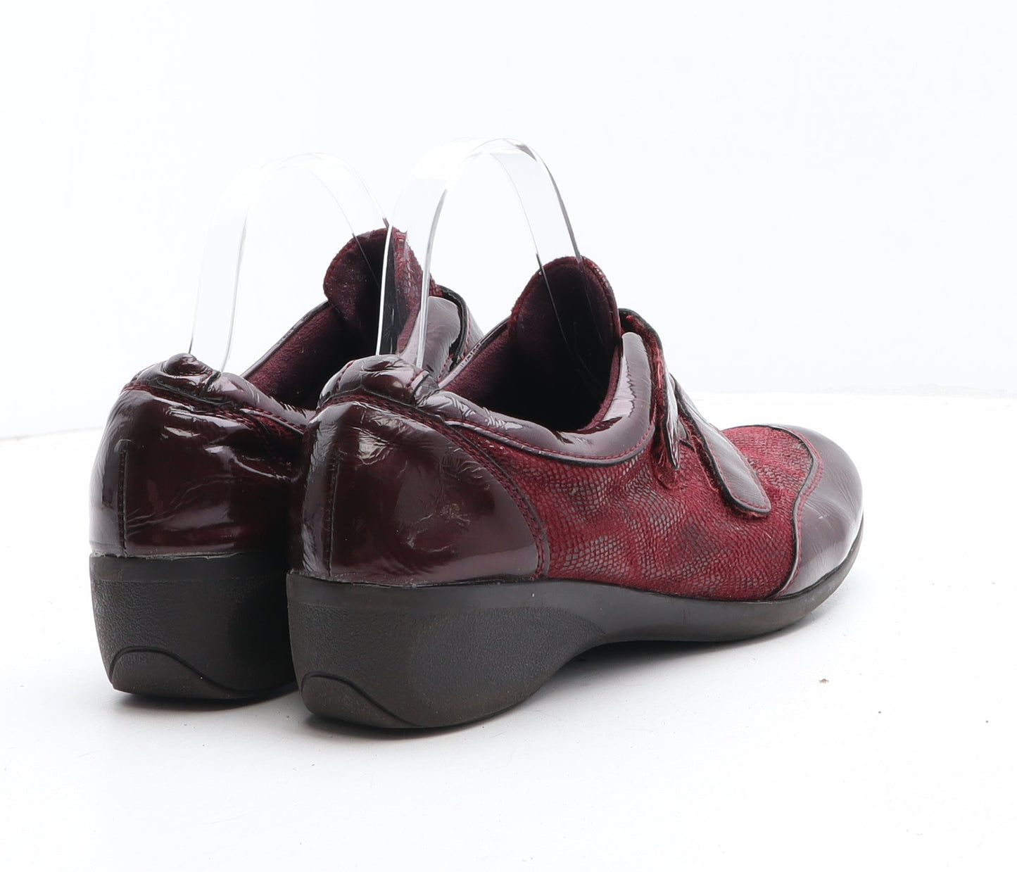 Preworn Womens Purple Synthetic Slip On Casual UK - UK Size Estimated 8 Croc Texture
