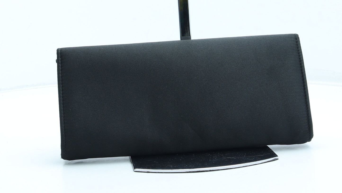 Preworn Womens Black Polyester Clutch Size Small
