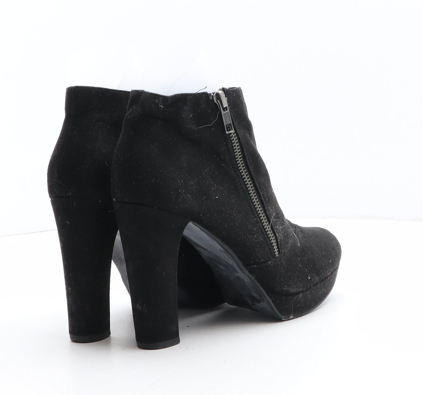 F&F Womens Black Synthetic Bootie Boot UK