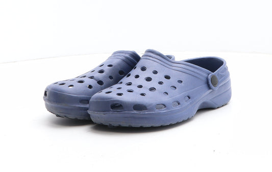 Preworn Boys Blue Synthetic Slip On Casual UK 3