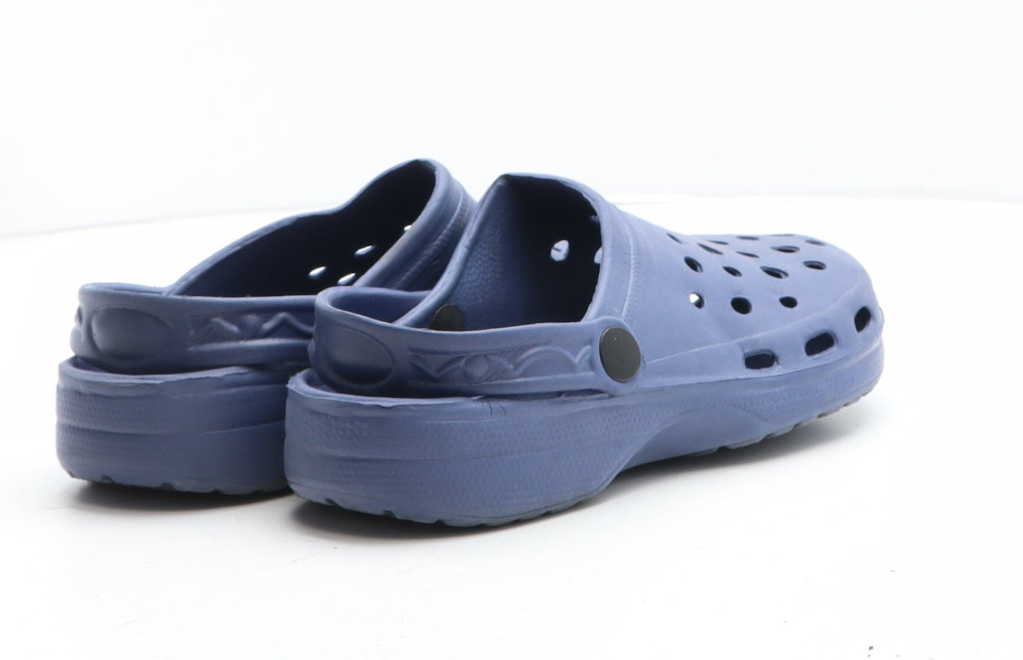 Preworn Boys Blue Synthetic Slip On Casual UK 3