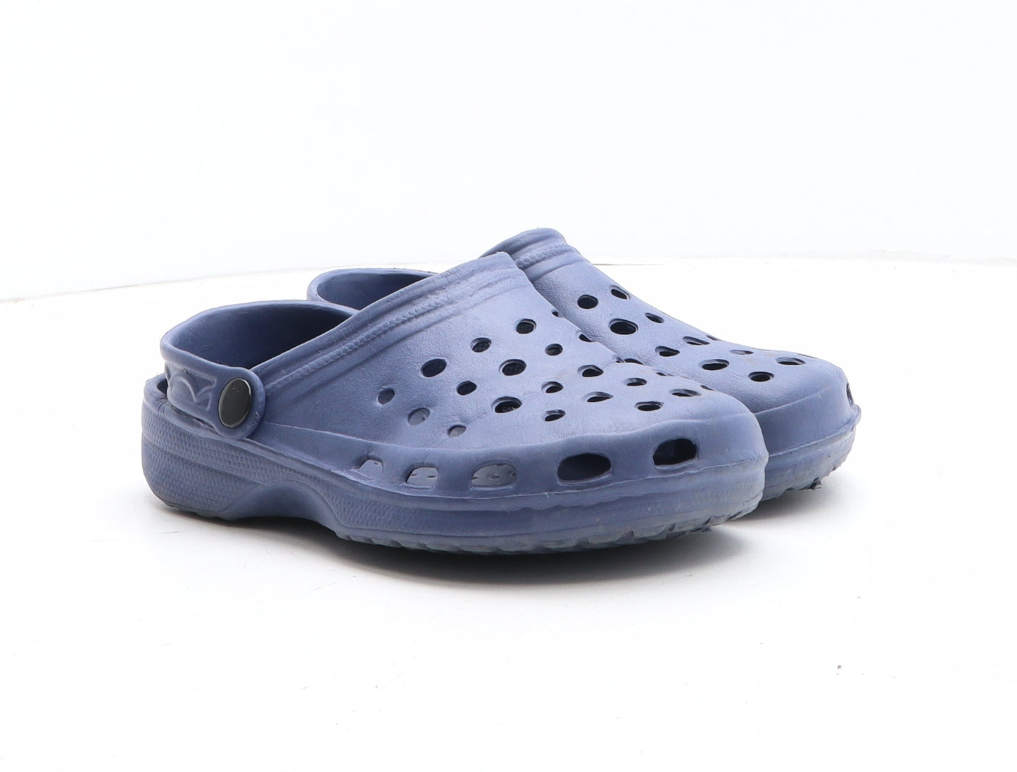 Preworn Boys Blue Synthetic Slip On Casual UK 3