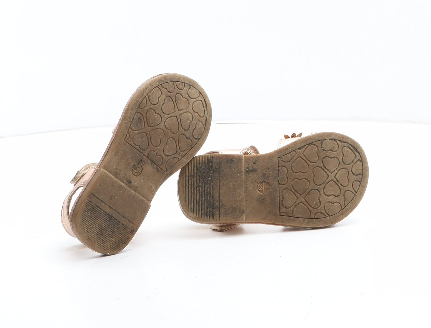 Primark Girls Pink Synthetic Fisherman Sandal UK 6 - Flower Detail