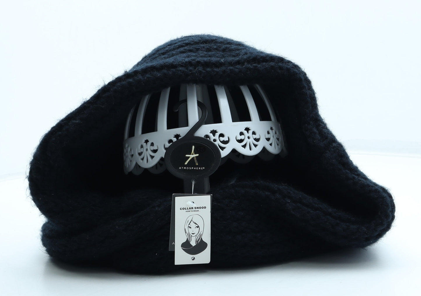 Atmosphere Womens Black Acrylic Beanie One Size