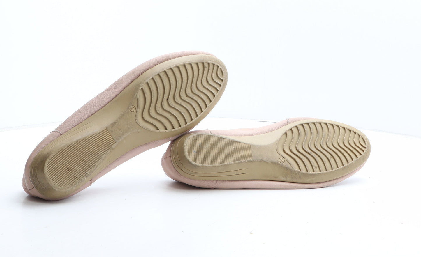 Preworn Womens Pink Geometric Synthetic Slip On Casual UK