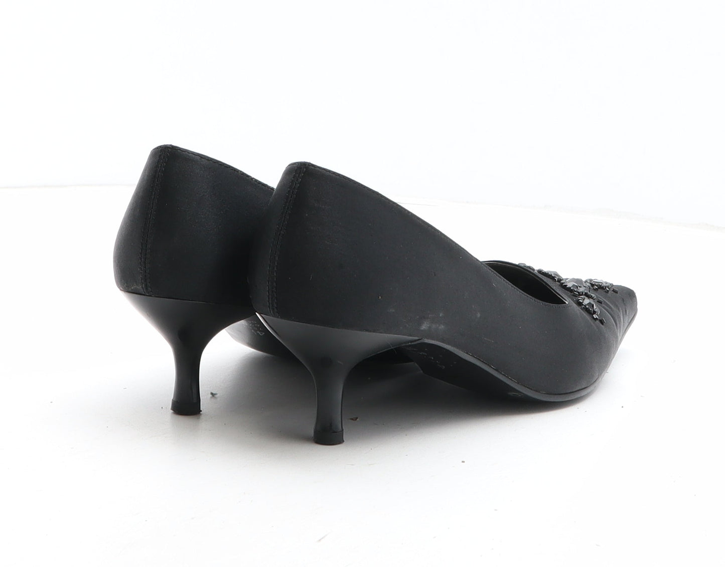 Preworn Womens Black Synthetic Court Heel UK