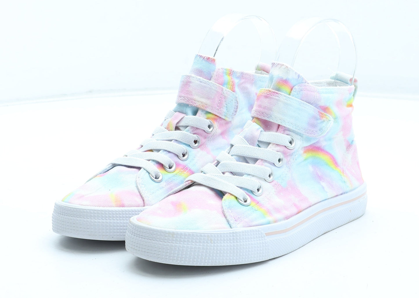 H&M Girls Multicoloured Tie Dye Polyester Trainer UK 13.5 32
