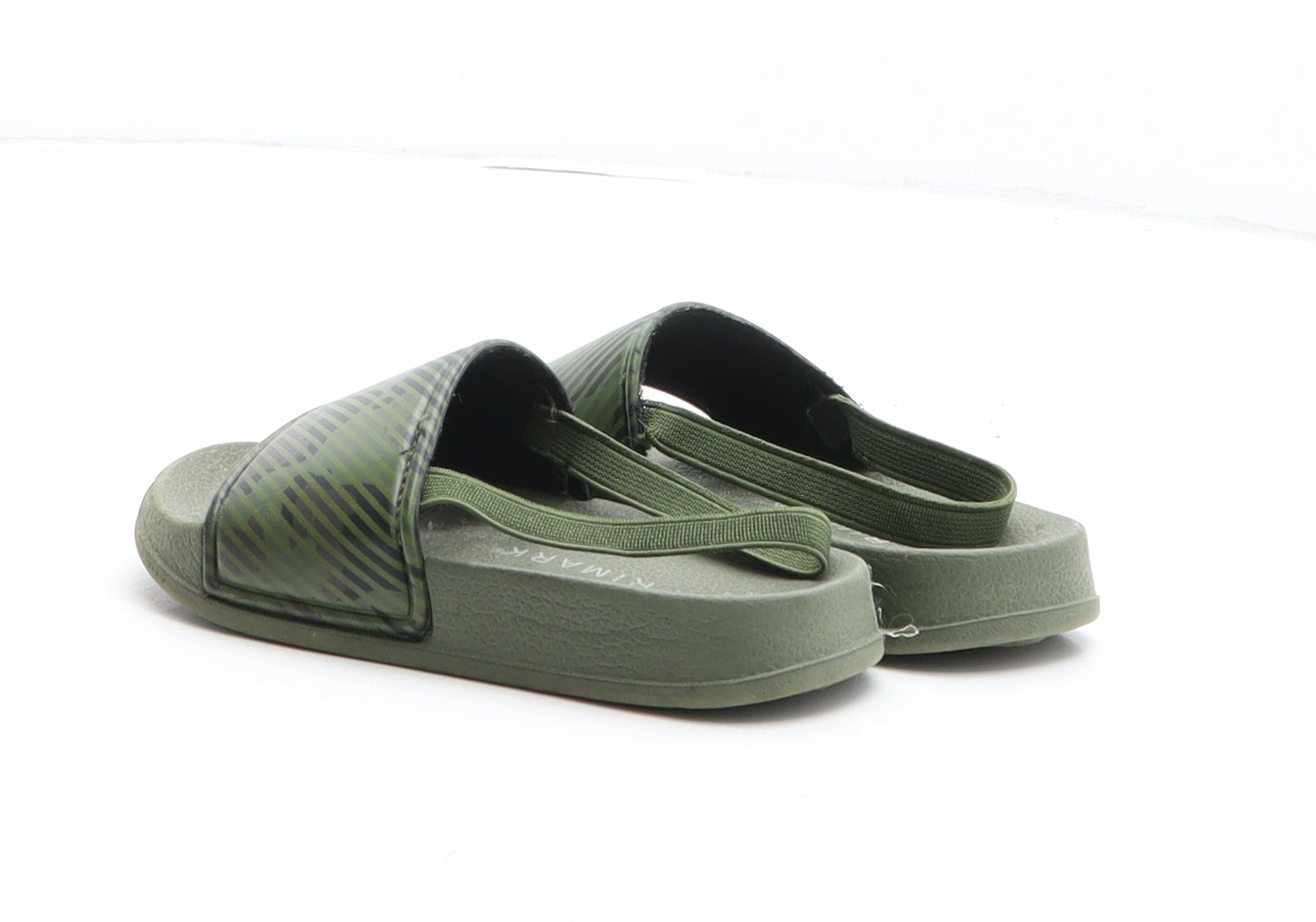 Primark Boys Green Camouflage Synthetic Slip On Sandal UK 7