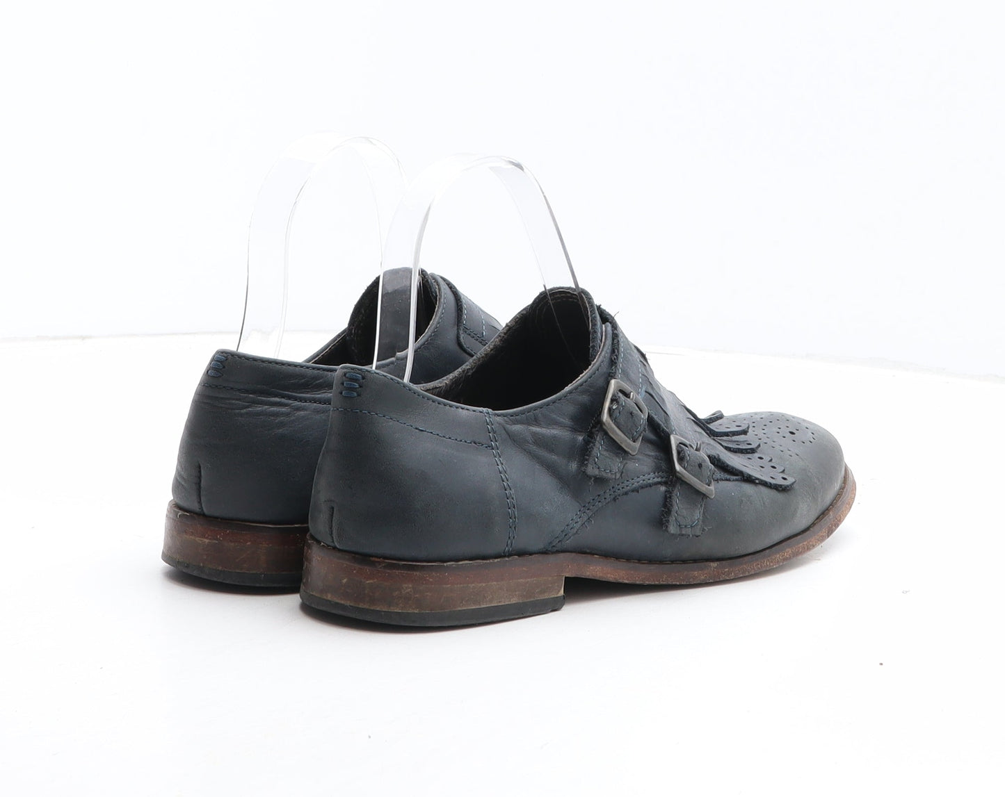 Preworn Womens Blue Synthetic Oxford Casual UK