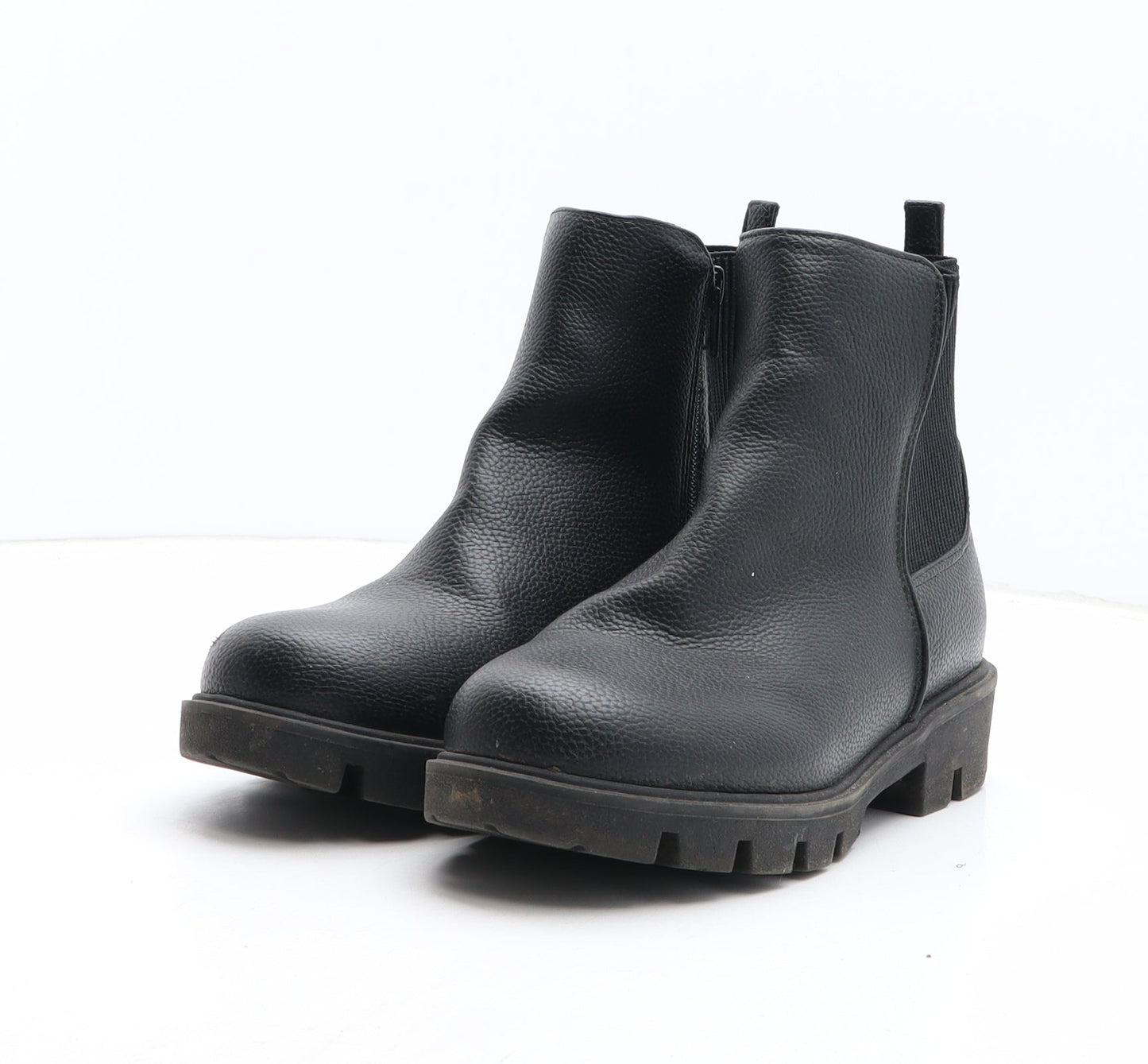 George Womens Black Synthetic Chelsea Boot UK