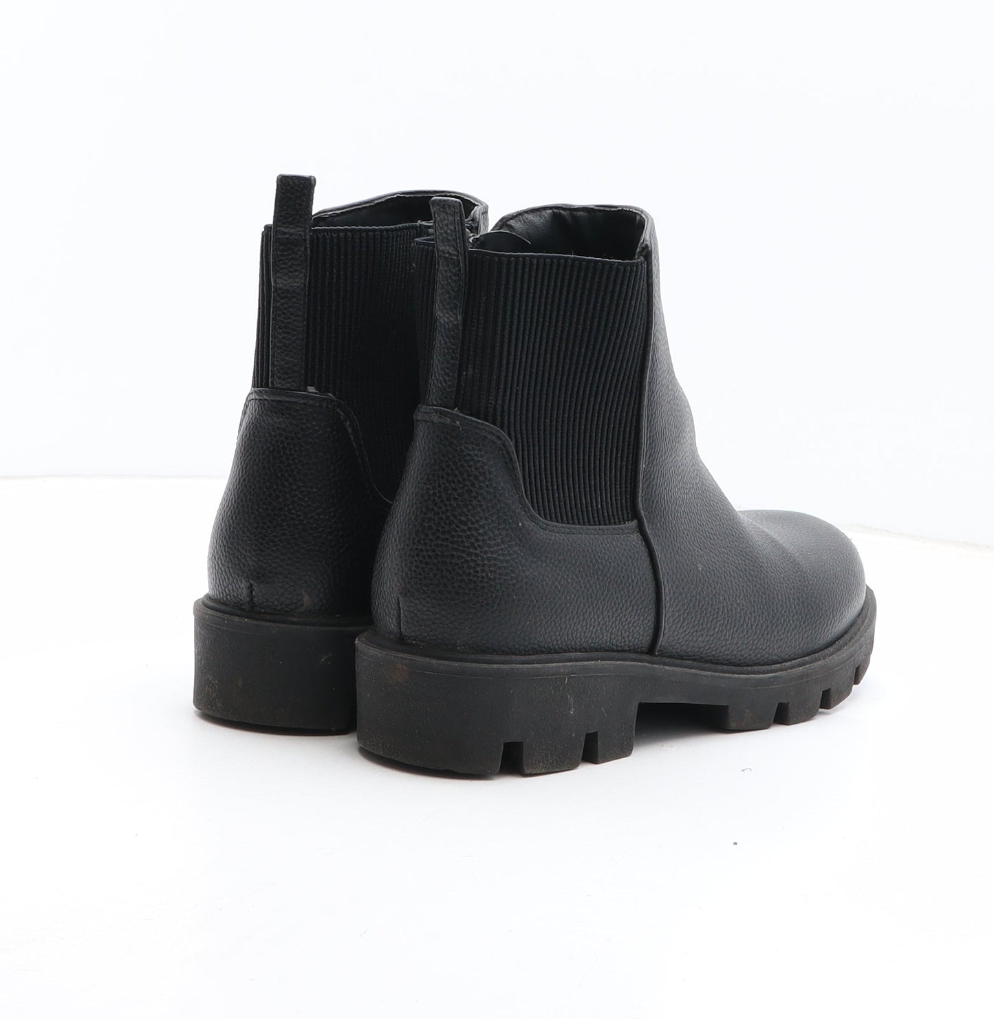 George Womens Black Synthetic Chelsea Boot UK