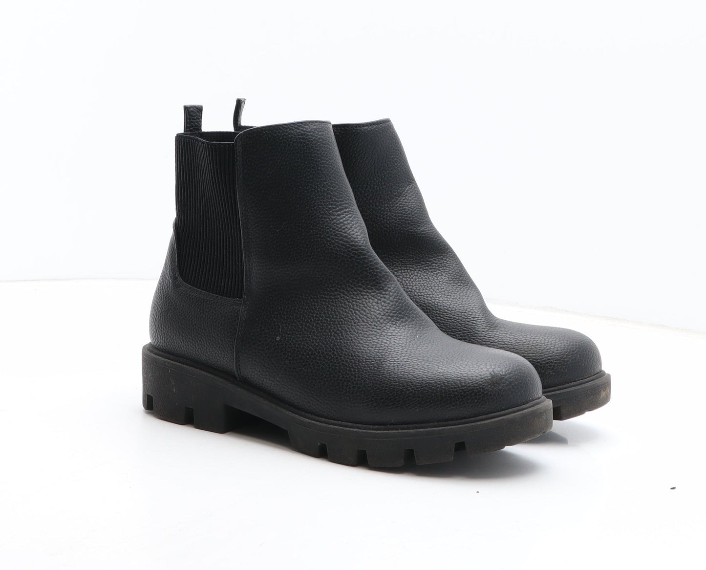 George Womens Black Synthetic Chelsea Boot UK