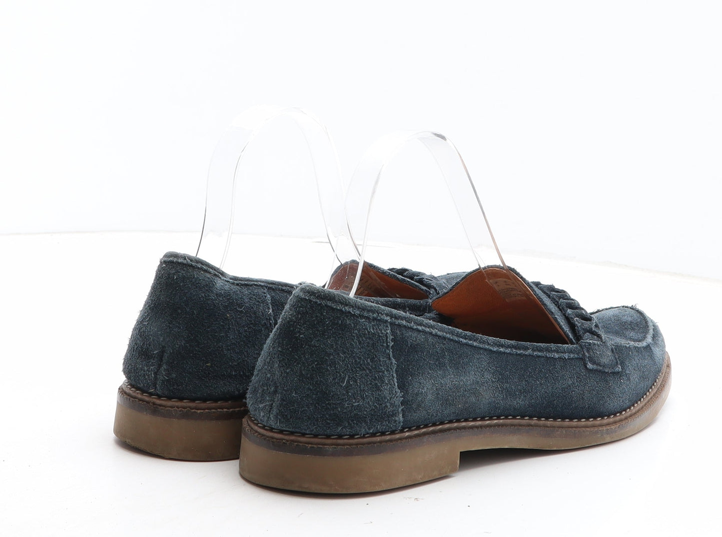 Preworn Womens Blue Suede Loafer Casual UK
