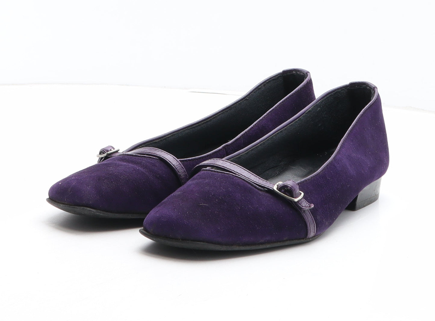 Preworn Womens Purple Suede Slip On Casual UK